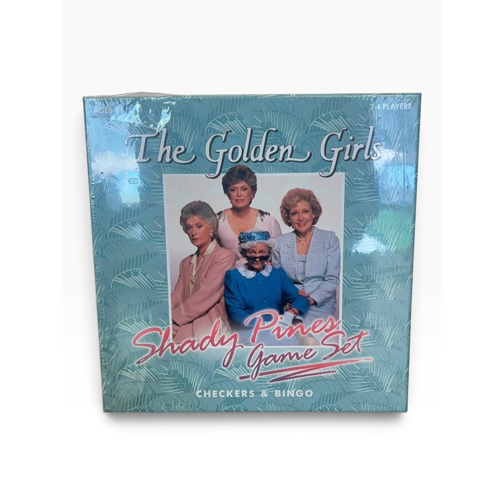 The Golden Girls Shady Pines Game Set Checkers & Bingo USAopoly New Sealed